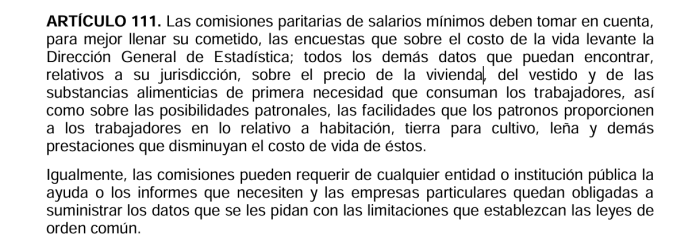 art 111 codigo trabajo