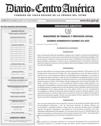 acuerdo gubernativo 256-2025