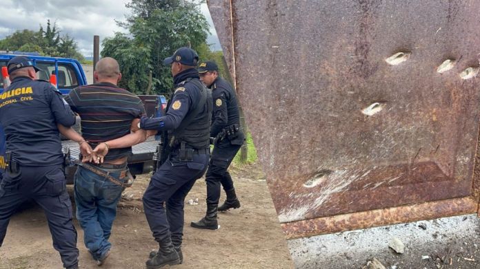Capturan a hombre que disparó contra domicilio de exesposa. Foto La Hora: PNC