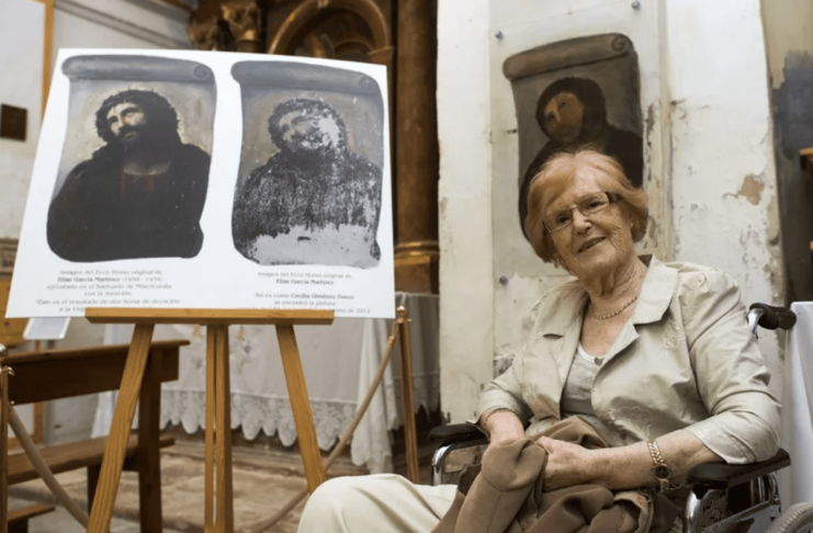 Muere Cecilia Giménez, la autora de una restauración del ‘Ecce Homo’ con impacto mundial Foto: EFE/TONI GALÁN