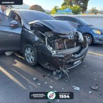 Kilómetro 80 de la Ruta Nacional 14, se reporta una múltiple colisión en el lugar. Foto La Hora: Asonbomd.