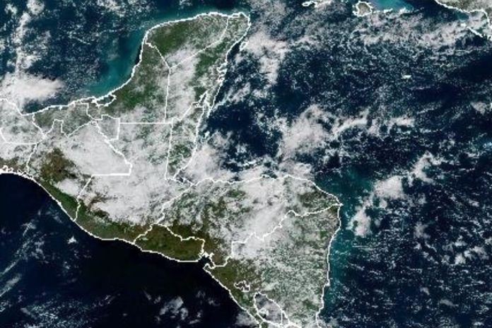 Sistema de baja presión sobre el territorio nacional. Foto La Hora: Conred