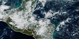 Sistema de baja presión sobre el territorio nacional. Foto La Hora: Conred