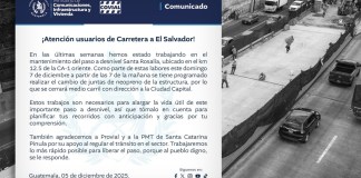 Cierre parcial en el paso a desnivel Santa Rosalía este domingo.