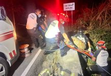 Los socorristas hallan cuerpos en Santa Lucía Los Ocotes en la zona 25. Foto: Bomberos Voluntarios