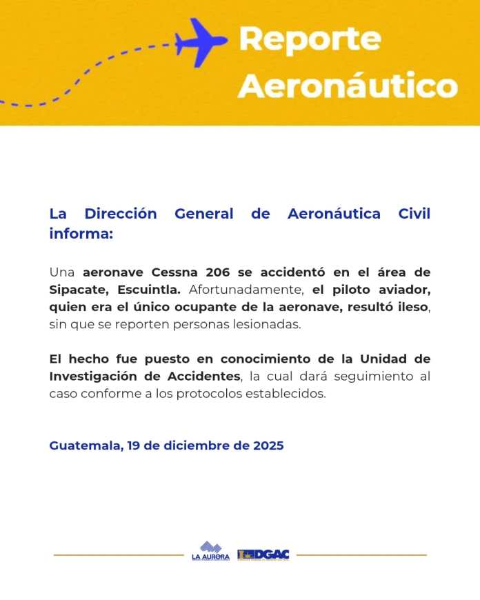 Reporte aeronáutico. Foto La Hora: DGAC.