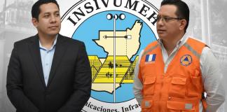 De izquierda a derecha, director del Insivumeh, Wilson García, y el exdirector, Edwin Rojas. Foto La Hora