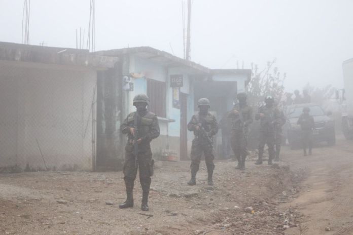 Ejercito frontera La Brigada de Operaciones para Montaña del Ejército hace patrullajes en la zona fronteriza entre Guatemala y México. Foto La Hora: Ejército de Guatemala