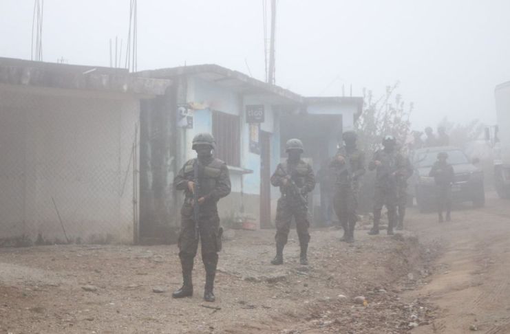 La Brigada de Operaciones para Montaña del Ejército hace patrullajes en la zona fronteriza entre Guatemala y México. Foto La Hora: Ejército de Guatemala