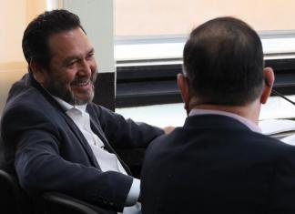 Exdiputado Gudy Rivera dentro de su audiencia de primera declaración por el caso Asalto al Ministerio de Salud. Foto La Hora: Daniel Ramírez