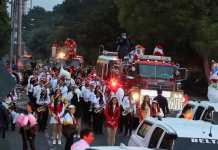 Desfile navideño de los Bomberos Voluntarios Guardianes de la Navidad. Foto La Hora: CBV