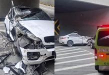 Automóvil volcado complica el tránsito en la zona 15 capitalina Incidente de tránsito registrado en el Bulevar Vista Hermosa, zona 15. Foto La Hora: Captura de pantalla