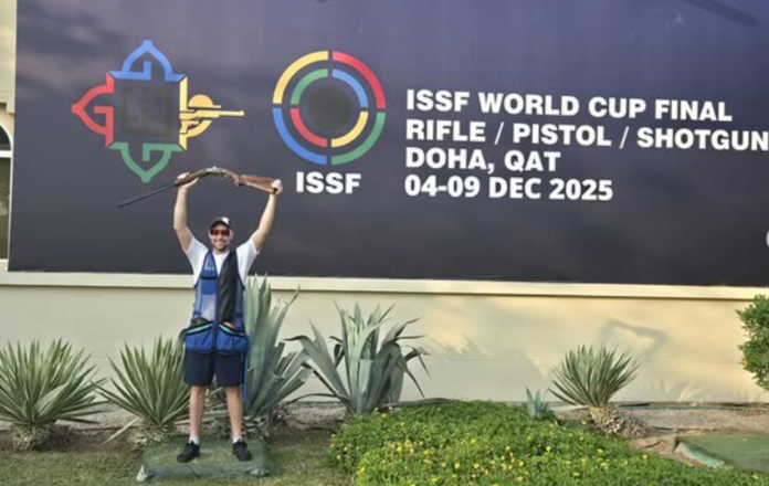 Jean Pierre Brol gana la medalla de plata en la final de la Copa del Mundo de Tiro Olímpico disputada en Doha Foto: Cuenta de Instagram de Jean Pierre Brol (jpbrol)