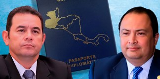 El pasaporte diplomático, el instrumento que tiene en la mira a Jimmy Morales y al excanciller CEO de Miss Universo Pasaporte diplomático: Mario Búcaro y Jimmy Morales. Foto La Hora