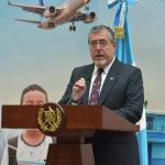 El presidente, Bernardo Arévalo, en conferencia. Foto: La Hora