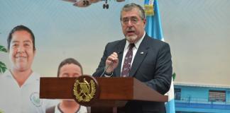 El presidente, Bernardo Arévalo, en conferencia. Foto: La Hora