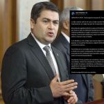 Archivo de Juan Orlando Hernández y su publicación en redes sociales. Foto La Hora: EFE