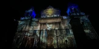 Mapping en la Catedral Metropolitana por el festival navideño. Foto La Hora: Jose Orozco