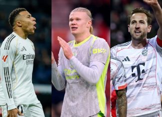 A lo largo de 2025, varios futbolistas lucharon por convertirse en el máximo goleador del año, entre ellos Mbappé, Haaland y Kane.