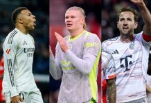 ¿Mbappé, Haaland o Kane? Quién fue el máximo goleador de 2025 A lo largo de 2025, varios futbolistas lucharon por convertirse en el máximo goleador del año, entre ellos Mbappé, Haaland y Kane.