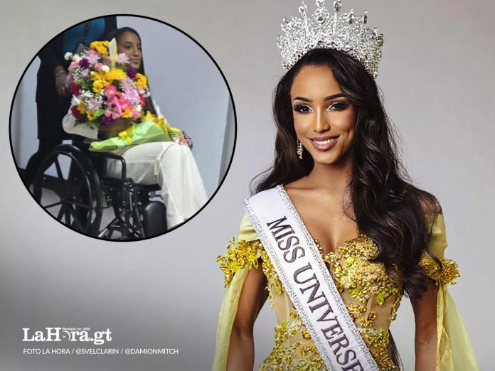 Miss Jamaica, Gabrielle Henry, regresó a su país tras permanecer varios días bajo observación médica, luego de sufrir una aparatosa caída durante una de las pasarelas del certamen de Miss Universo Foto: La Hora/ @DamionMitch/ @SVElClarin