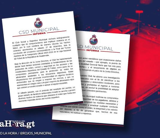 Municipal rechazó el comportamiento de un grupo de aficionados que invadió la cancha del Estadio El Trébol tras la final del Apertura 2025.