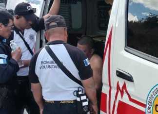 La víctima fue atendida por Bomberos Voluntarios, Foto La Hora: CVB