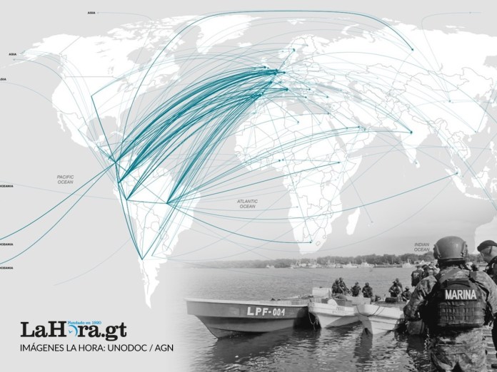 Los mapas de la droga las principales rutas por aire, mar y tierra en América. Foto La Hora: Alejandro Ramírez