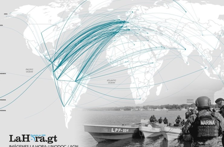 Los mapas de la droga las principales rutas por aire, mar y tierra en América. Foto La Hora: Alejandro Ramírez