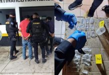 Capturas e ilícitos localizados tras operativo contra presuntos puntos de venta de droga en Petén. Foto La Hora: PNC
