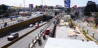 El paso a desnivel beneficiará a más de 120 mil conductores que transitan por este sector diariamente. Foto La Hora: Sebastián Siero