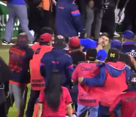 Final del futbol guatemalteco termina en zafarrancho, luego de que a Municipal se le escapara el título. Foto La Hora: captura de pantalla.