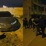 Vehículo recuperado y presunta banda de roba carros capturados en la zona 18. Foto La Hora: PNC