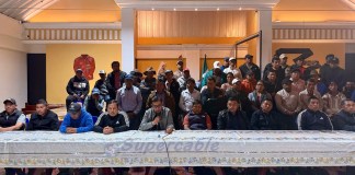 Rechazo del Pueblo de Nahualá a las medidas de la Presidencia. Foto La Hora: Supercable Nahualá