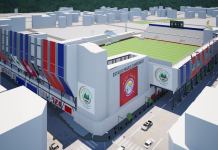 Presentación oficial del diseño de remodelación del estadio Mario Camposeco. Foto La Hora: Xelajú MC
