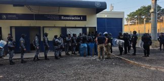 Requisa en el Centro de Máxima Seguridad, Renovación I. Foto La Hora: Ministerio de Gobernación (Mingob)