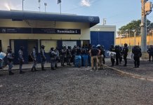 Fuerzas de seguridad requisan cárcel Renovación I, donde están «El Lobo» y «El Diabólico» Requisa en el Centro de Máxima Seguridad, Renovación I. Foto La Hora: Ministerio de Gobernación (Mingob)