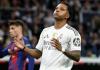 El delantero del Real Madrid Rodrygo Silva de Goes en el estadio Santiago Bernabéu en foto de archivode Chema Moya. Foto: La Hora/ EFE