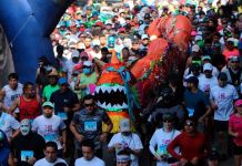 La tradicional carrera de San Silvestre en Guatemala.