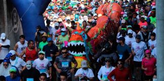 La tradicional carrera de San Silvestre en Guatemala.