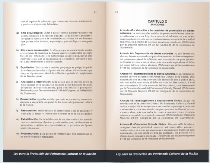 Ley para la Protección del Patrimonio Cultural de la Nación. Foto La Hora: MCD.