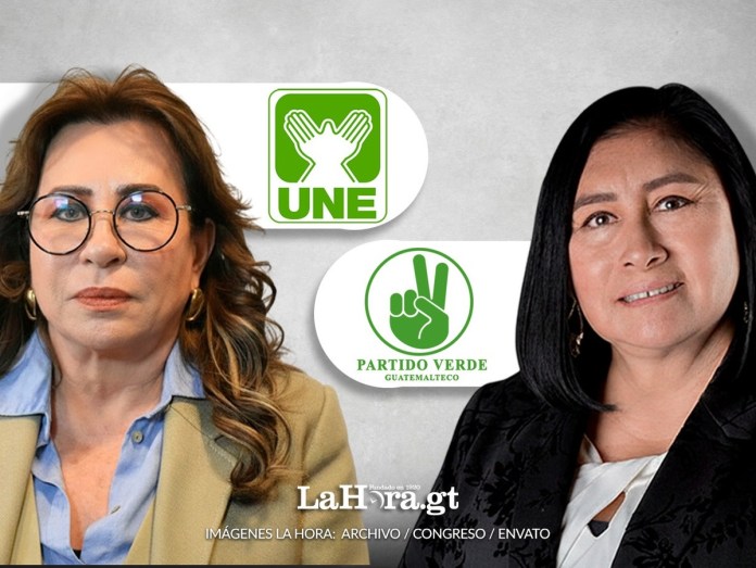 Sandra Torres Delia Bac (1) La pugna entre la UNE y el Partido Verde Guatemalteco continúa.
