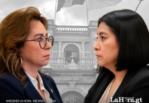 La excandidata presidencial Sandra Torres obtuvo un amparo y consiguió la suspensión del partido encabezado por la exdiputada Delia Bac. Arte: La Hora/Alejandro Ramírez