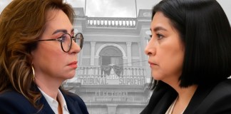 La excandidata presidencial Sandra Torres obtuvo un amparo y consiguió la suspensión del partido encabezado por la exdiputada Delia Bac. Arte: La Hora/Alejandro Ramírez