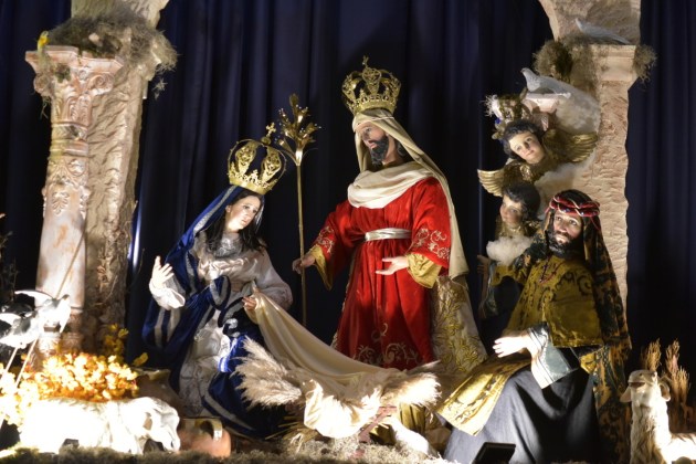Iglesia de Santo Domingo exhibe su tradicional nacimiento navide&ntilde;o. Foto: Jos&eacute; Orozco