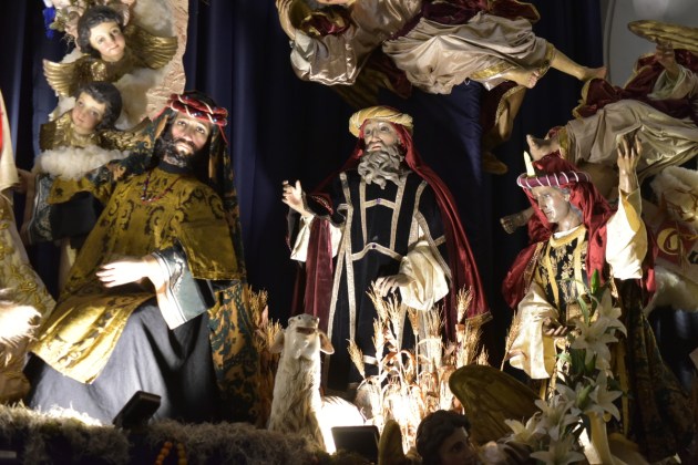 Iglesia de Santo Domingo exhibe su tradicional nacimiento navide&ntilde;o. Foto: Jos&eacute; Orozco