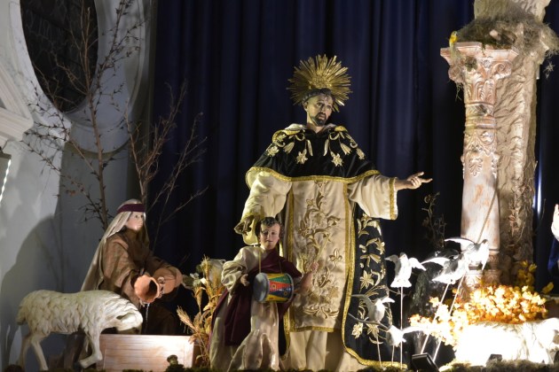 Iglesia de Santo Domingo exhibe su tradicional nacimiento navide&ntilde;o. Foto: Jos&eacute; Orozco