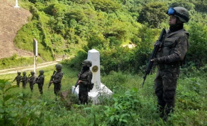Imagen ilustrativa sobre despliegue de soldados guatemaltecos. Foto La Hora: Mindef.
