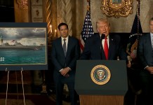 El presidente de EE.UU, Donald Trump, ordenó este lunes la construcción de dos nuevos buques de guerra.