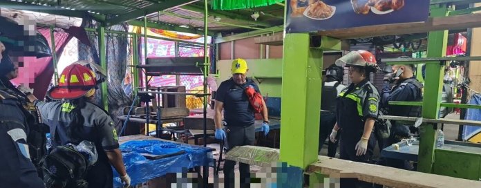 Un ataque armado se registró dentro del Mercado El Milagro, sección S, en la zona 6 de Mixco.